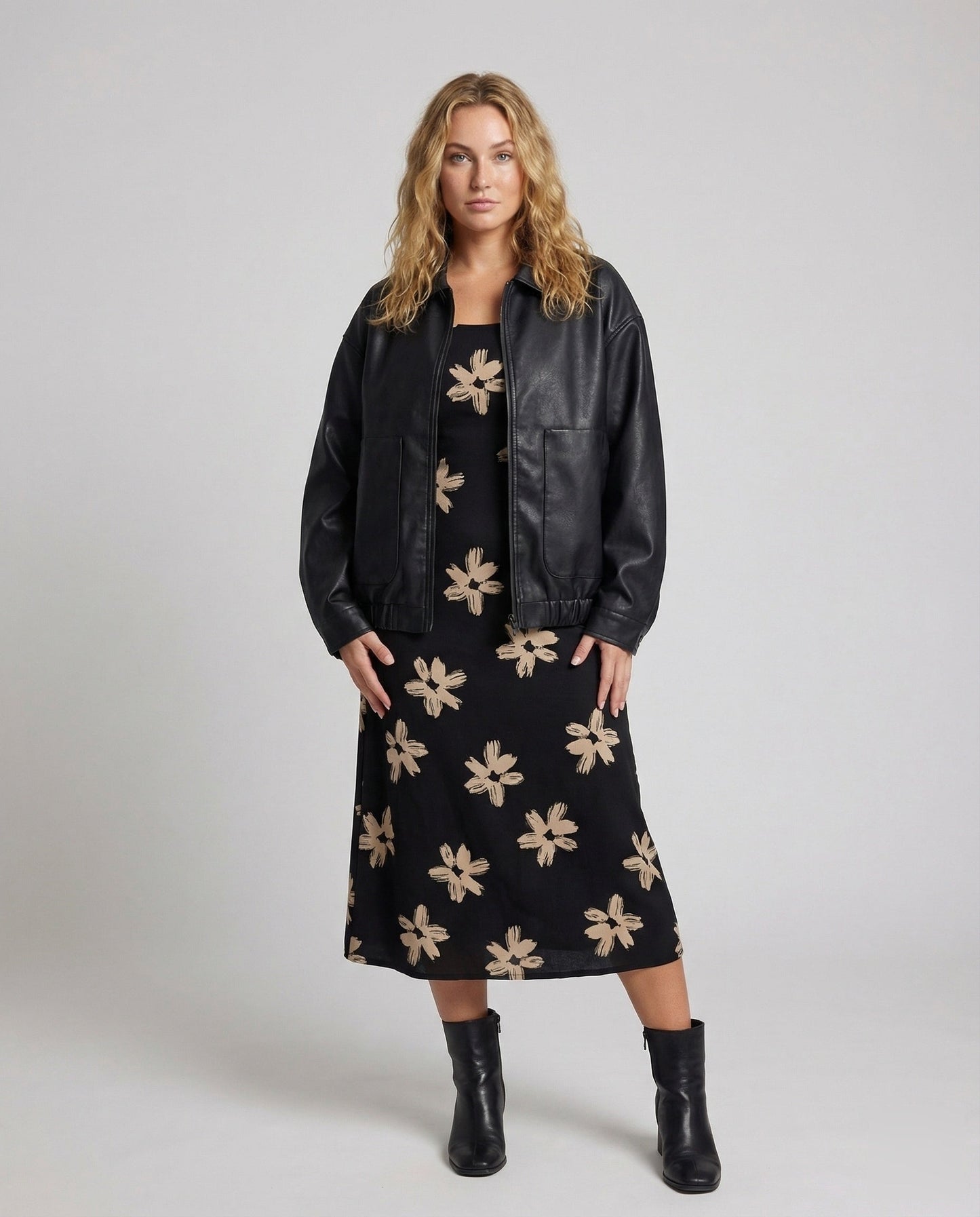 Giacca Donna Eco Pelle Vegana Oversize - Brentozzi