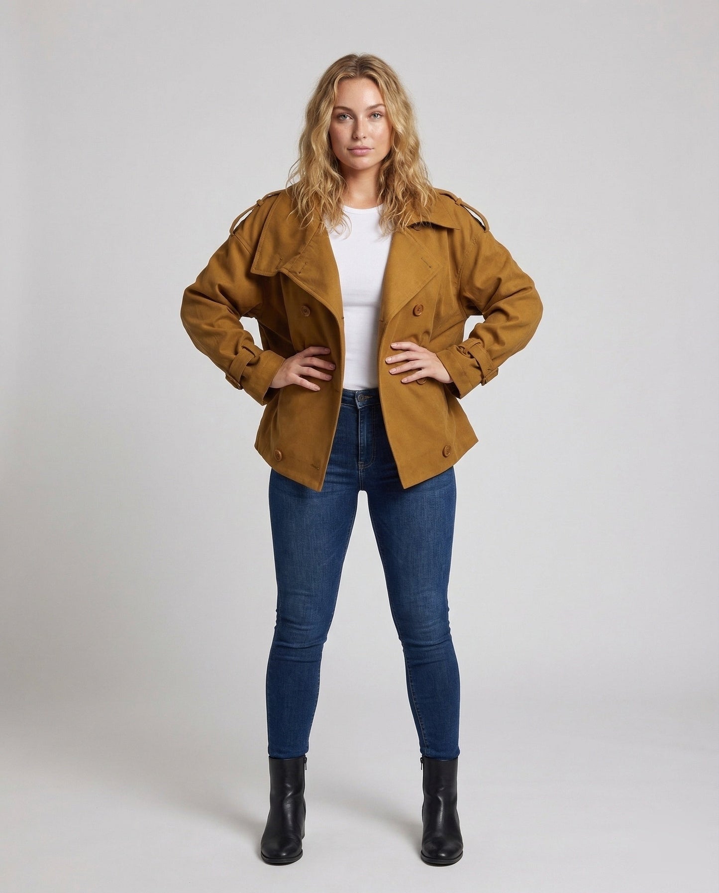 Giacca Donna Oversize con Rever Transizione - Brentozzi
