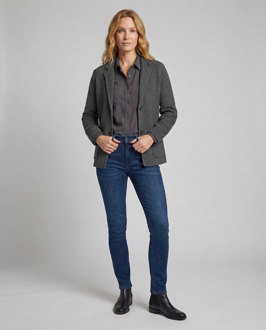 Cardigan Donna Maglia Scollo a V Slim Fit - Brentozzi
