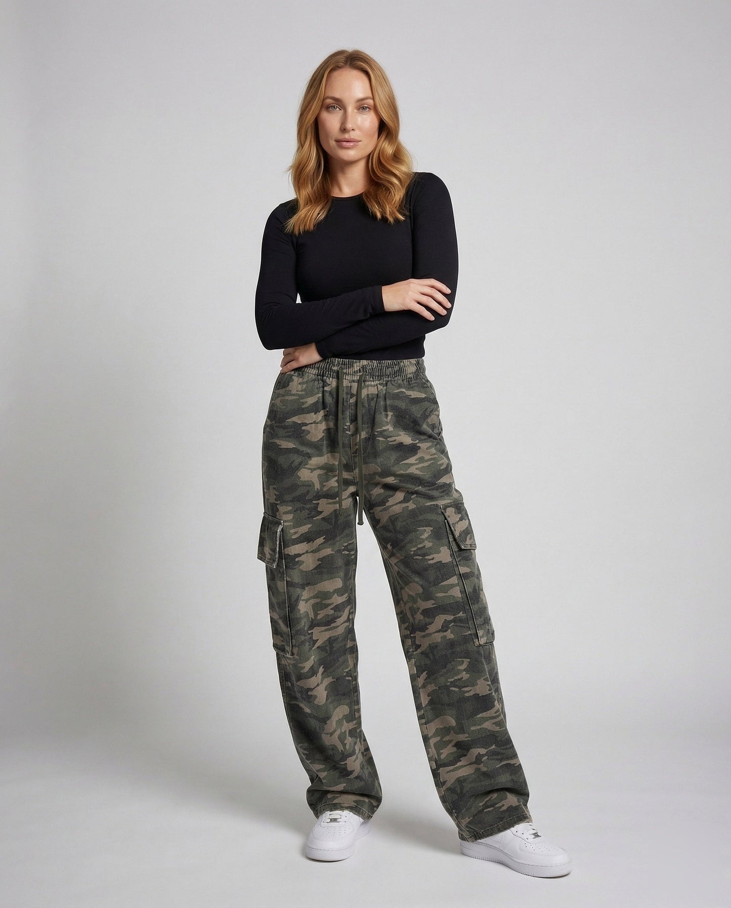 Pantaloni Cargo Donna Oversize Comodi - Brentozzi