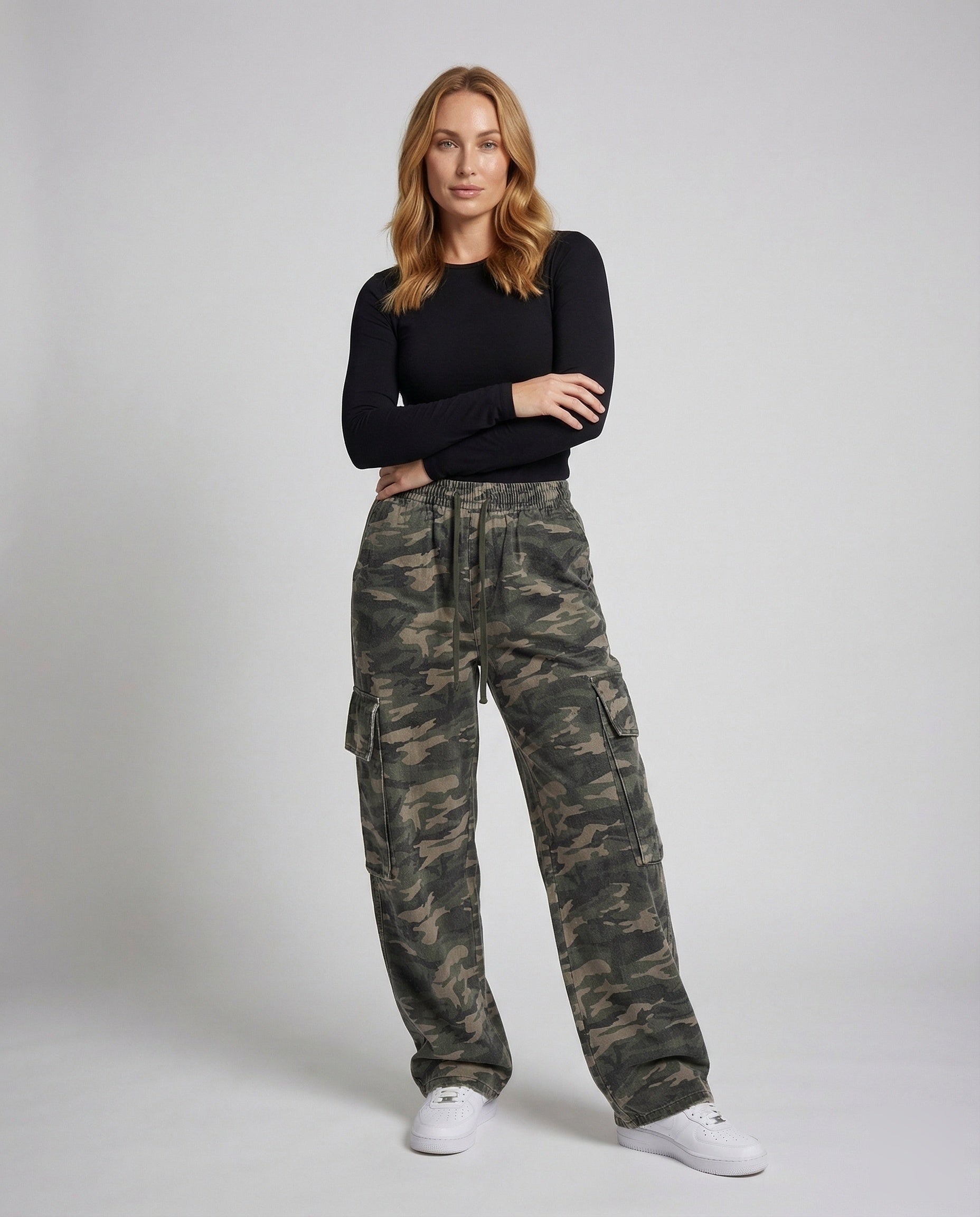 Pantaloni Cargo Donna Oversize Comodi - Brentozzi