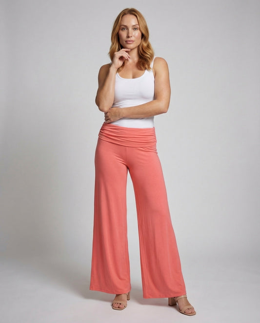Pantaloni Palazzo Donna in Jersey Morbido - Brentozzi