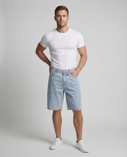 Bermuda Jeans Uomo Vestibilità Regular - Brentozzi