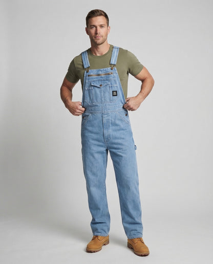 Salopette Uomo Denim con Bretelle Regolabili - Brentozzi