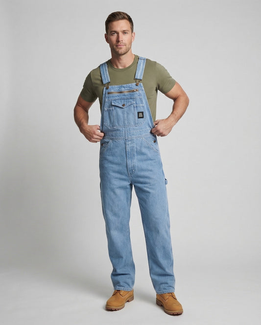 Salopette Uomo Denim con Bretelle Regolabili - Brentozzi