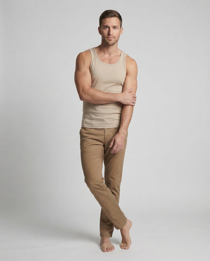 Pantaloni Chino Uomo Cotone Taglio Dritto - Brentozzi
