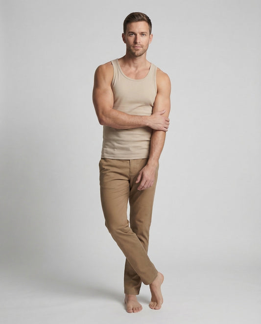 Pantaloni Chino Uomo Cotone Taglio Dritto - Brentozzi