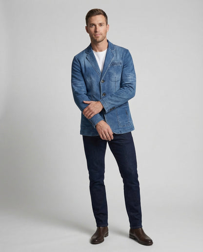 Giacca Denim Uomo Casual Regular Fit - Brentozzi