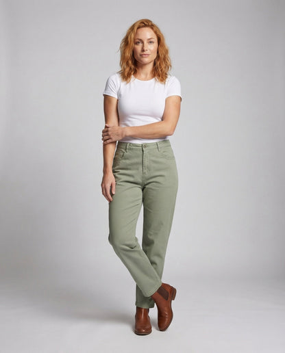 Pantaloni Donna Vita Alta Taglio Dritto - Brentozzi