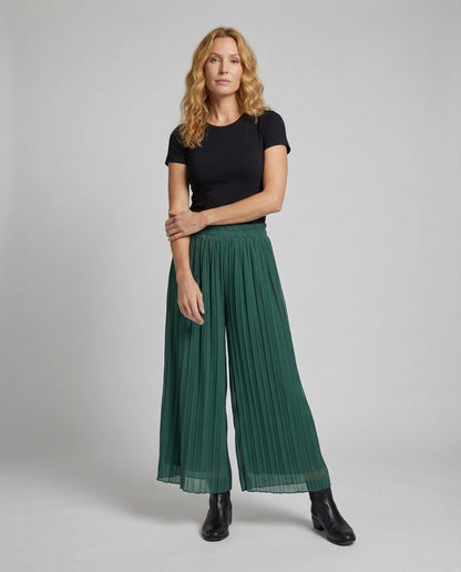 Pantaloni Donna Plissé Vestibilità Ampia - Brentozzi
