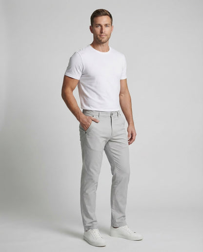 Pantaloni Chino Uomo Elastici Taglio Dritto - Brentozzi