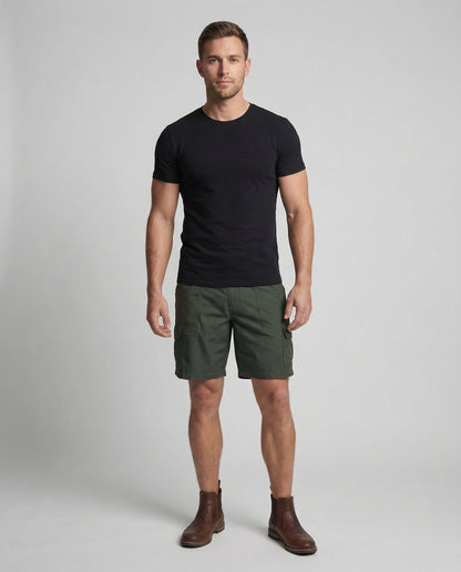 Bermuda Cargo Uomo Tessuto Resistente Casual - Brentozzi