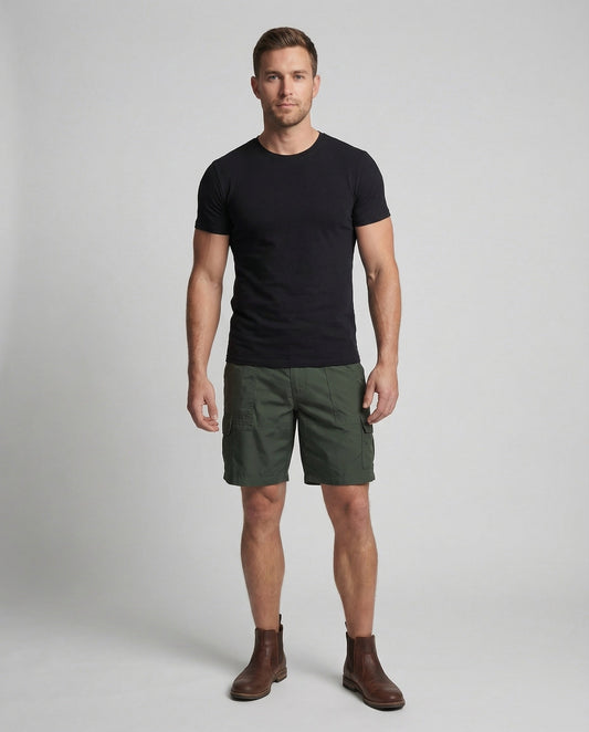 Bermuda Cargo Uomo Tessuto Resistente Casual - Brentozzi