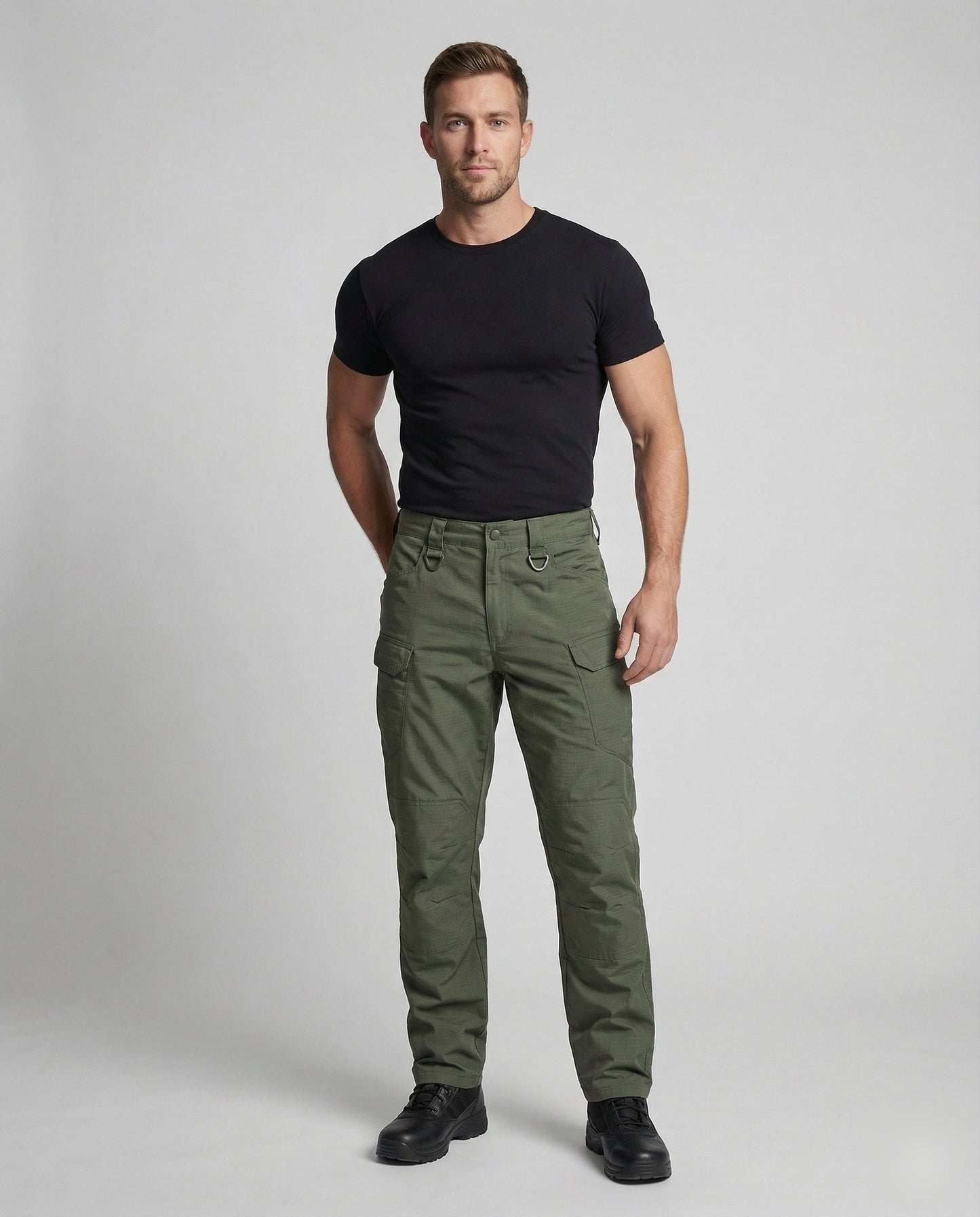Pantaloni Cargo Uomo Vestibilità Regolare Resistente - Brentozzi