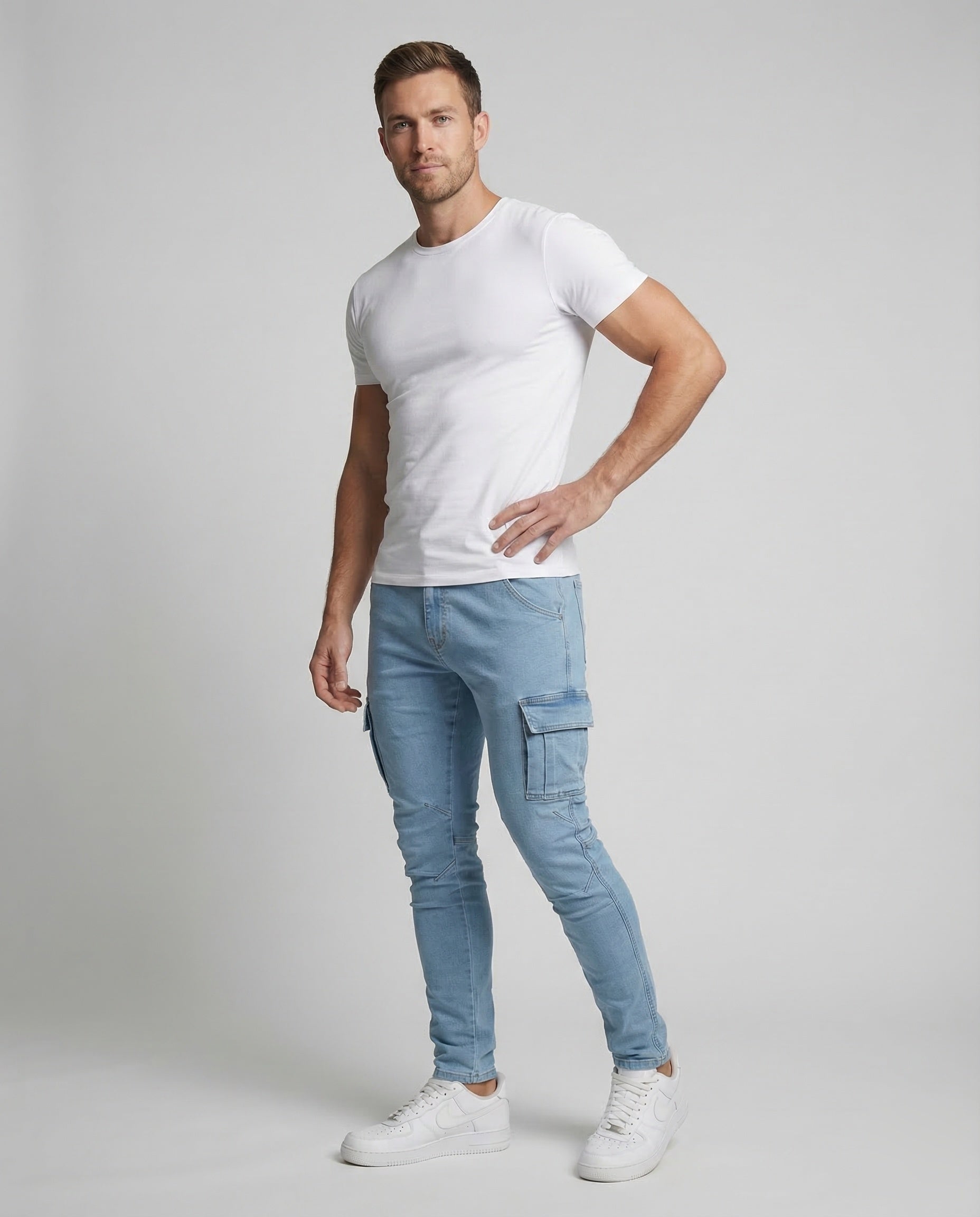 Pantaloni Cargo Uomo Slim Fit - Brentozzi