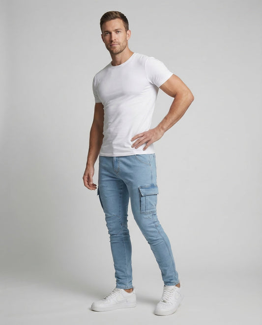 Pantaloni Cargo Uomo Slim Fit - Brentozzi
