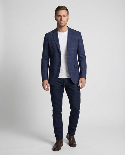 Giacca Uomo Quadri Classica Slim Fit - Brentozzi