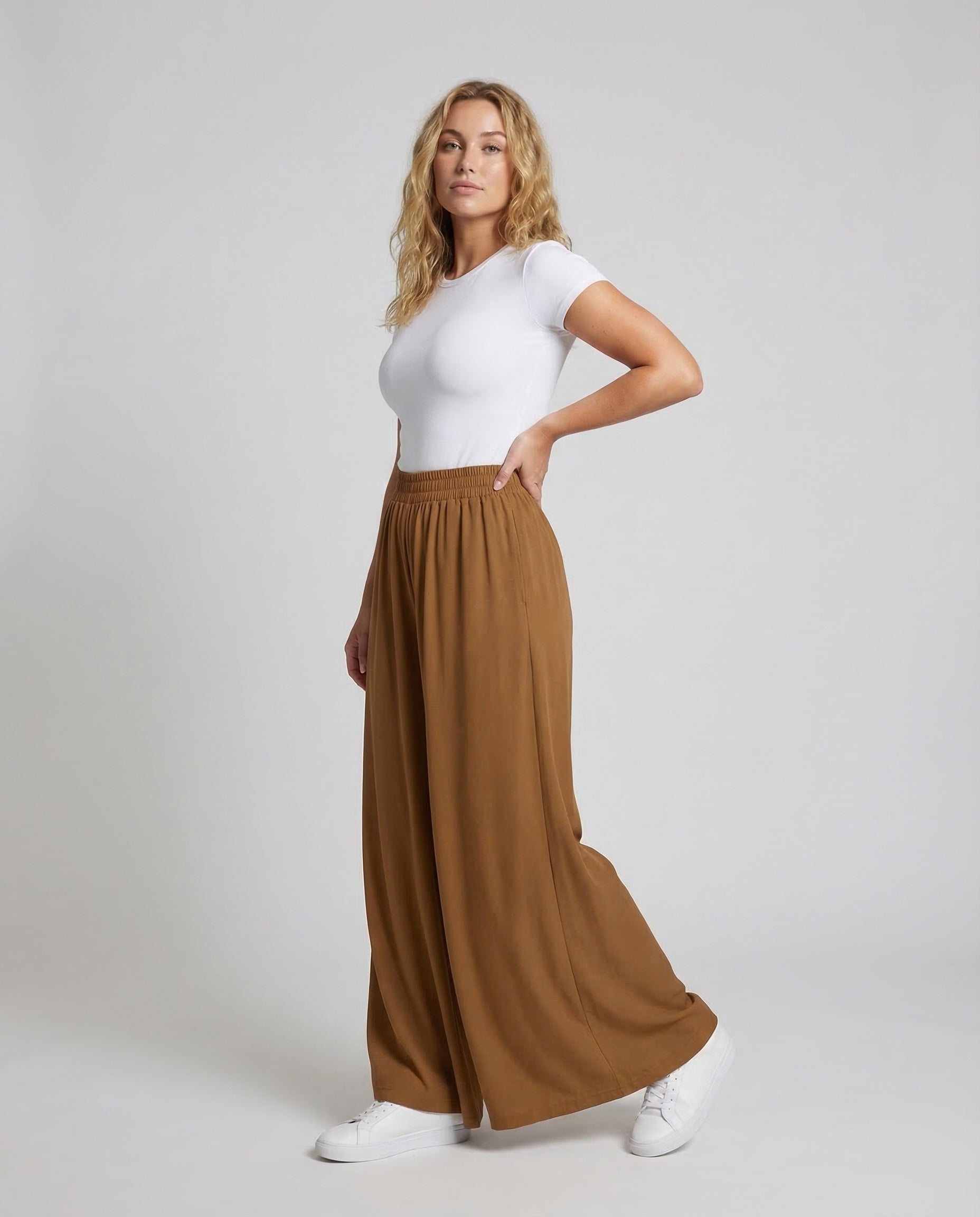 Pantaloni Culotte Donna in Viscosa Morbida - Brentozzi