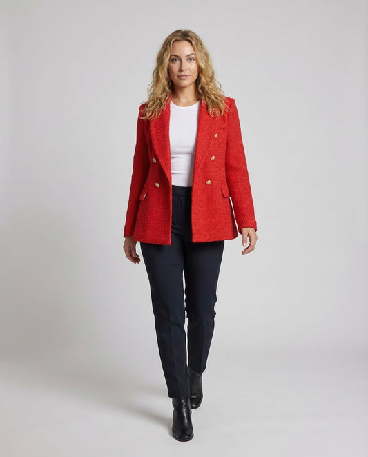 Blazer Donna in Misto Lana Doppiopetto - Brentozzi