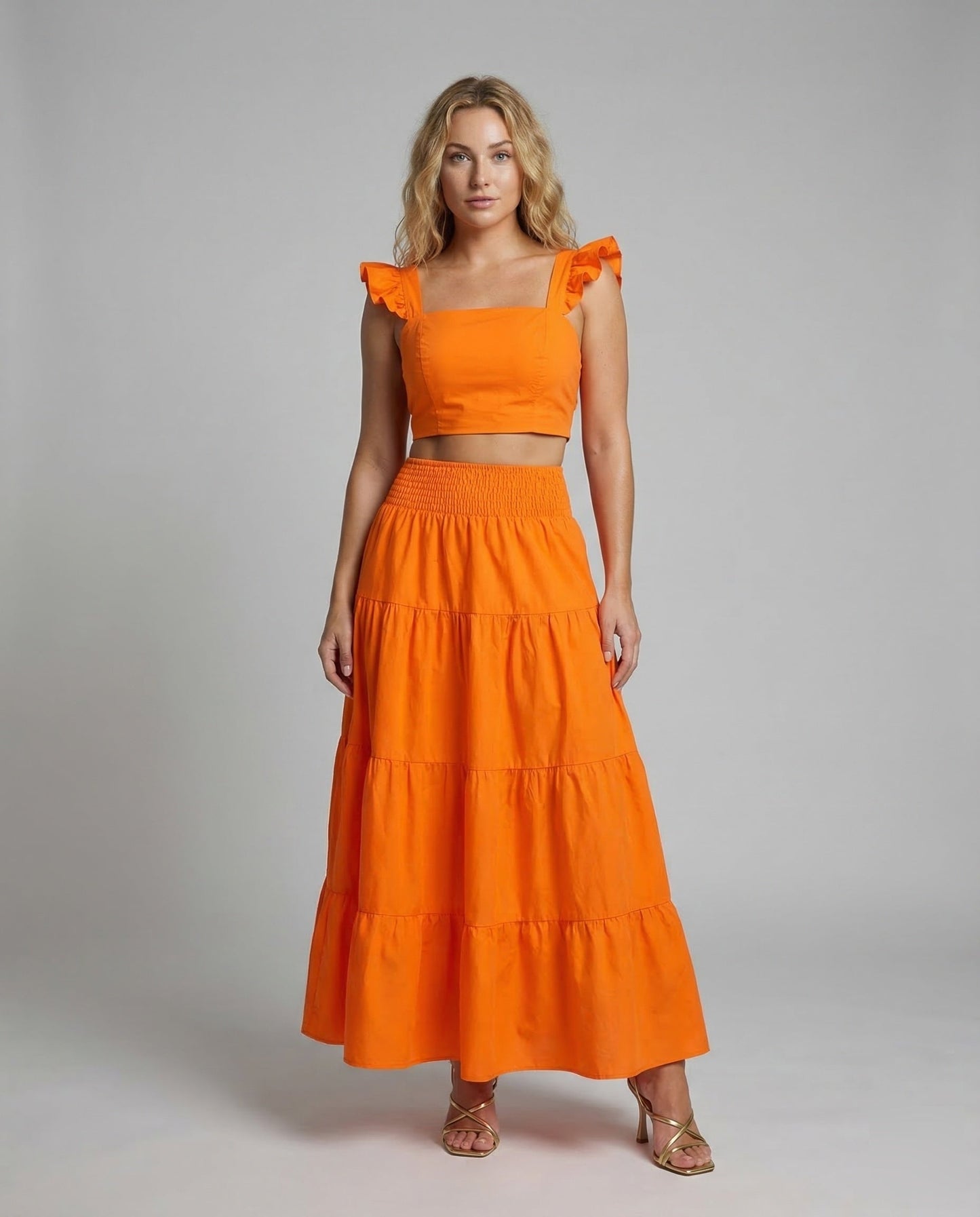 Completo Estivo Donna Crop e Gonna Lunga - Brentozzi