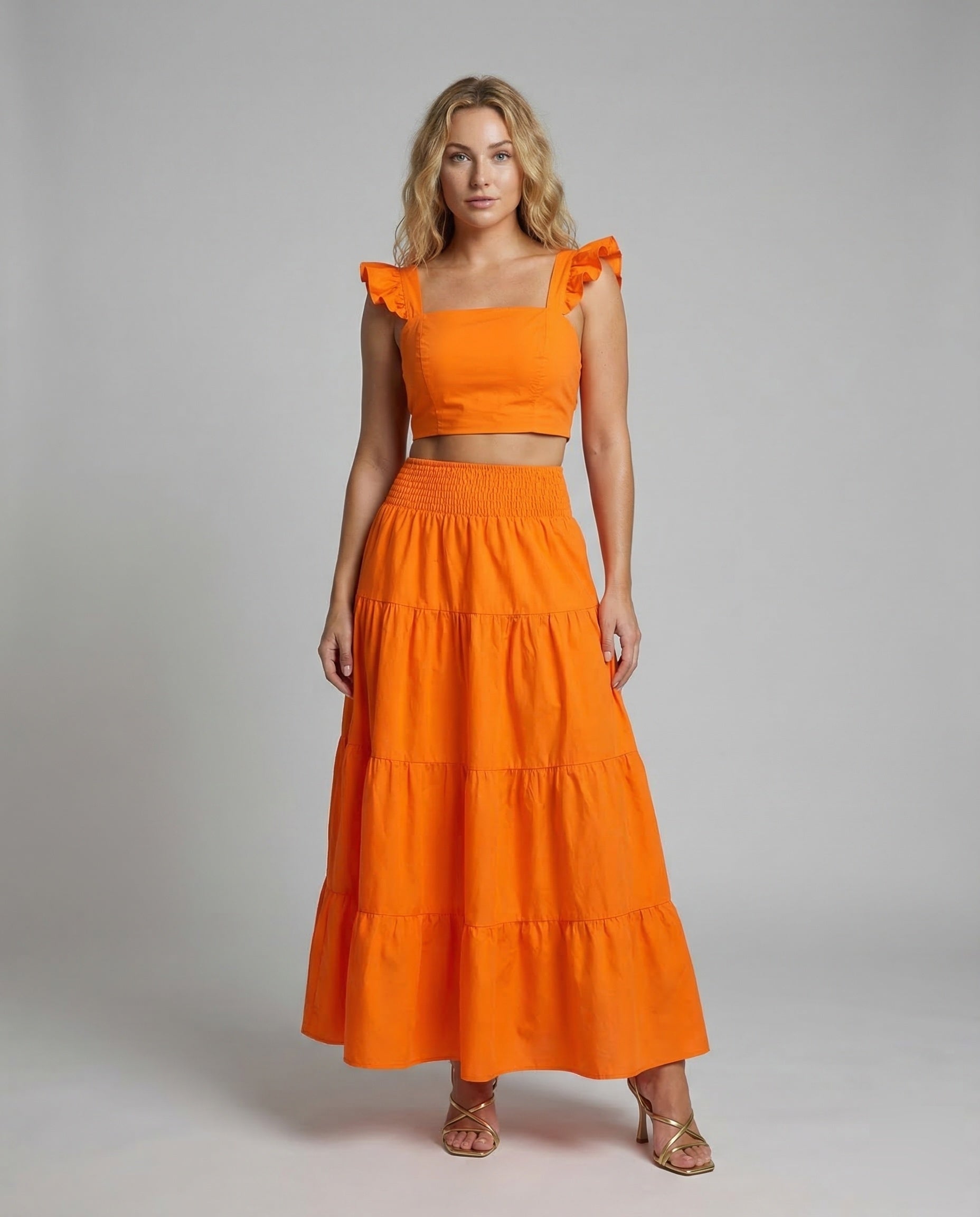 Completo Estivo Donna Crop e Gonna Lunga - Brentozzi
