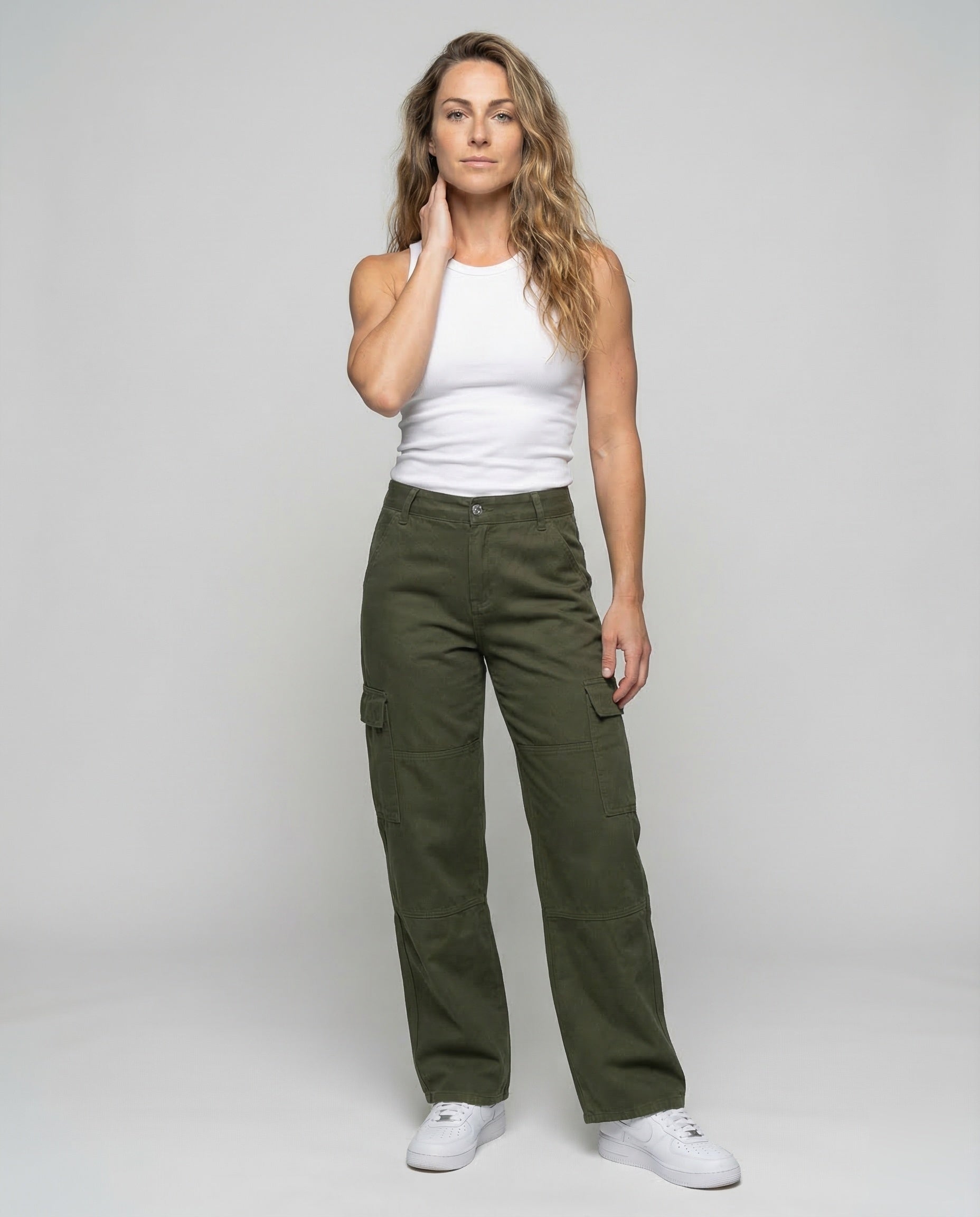 Pantaloni Cargo Donna Taglio Dritto - Brentozzi