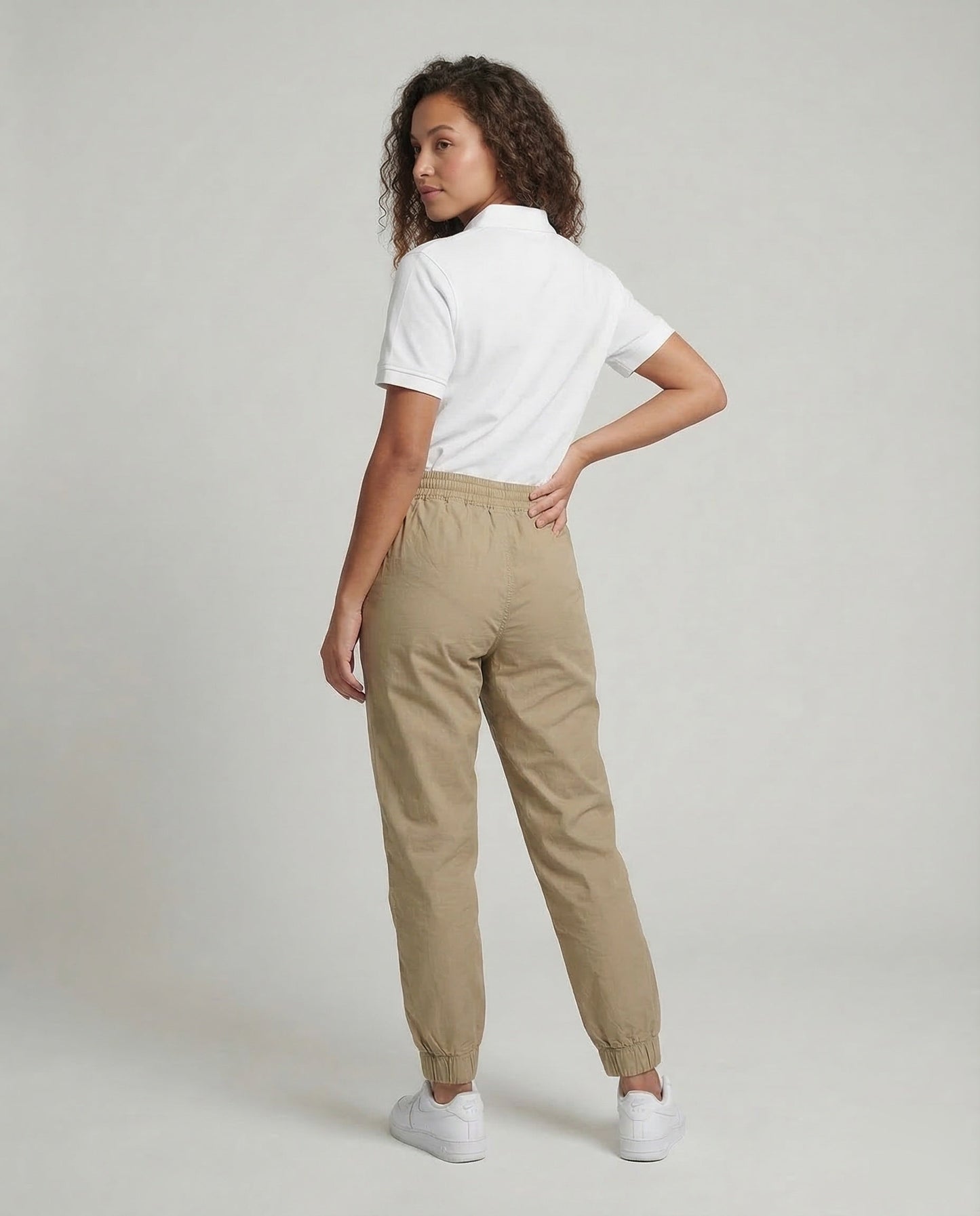 Pantaloni Chino Donna Cotone Vestibilità Jogging - Brentozzi