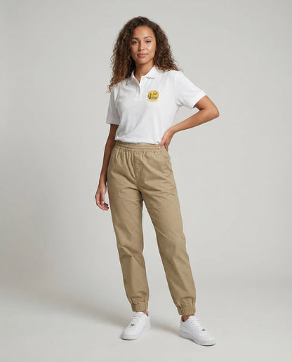 Pantaloni Chino Donna Cotone Vestibilità Jogging