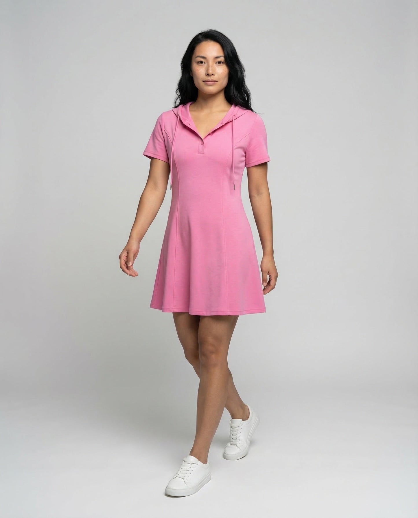Abito Skater Donna con Cappuccio Linea A - Brentozzi