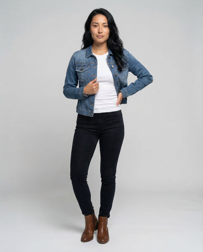 Giacca Jeans Donna Slim Fit - Brentozzi