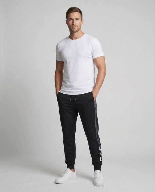 Pantaloni Sportivi Uomo con Strisce Vestibilità Regolare - Brentozzi