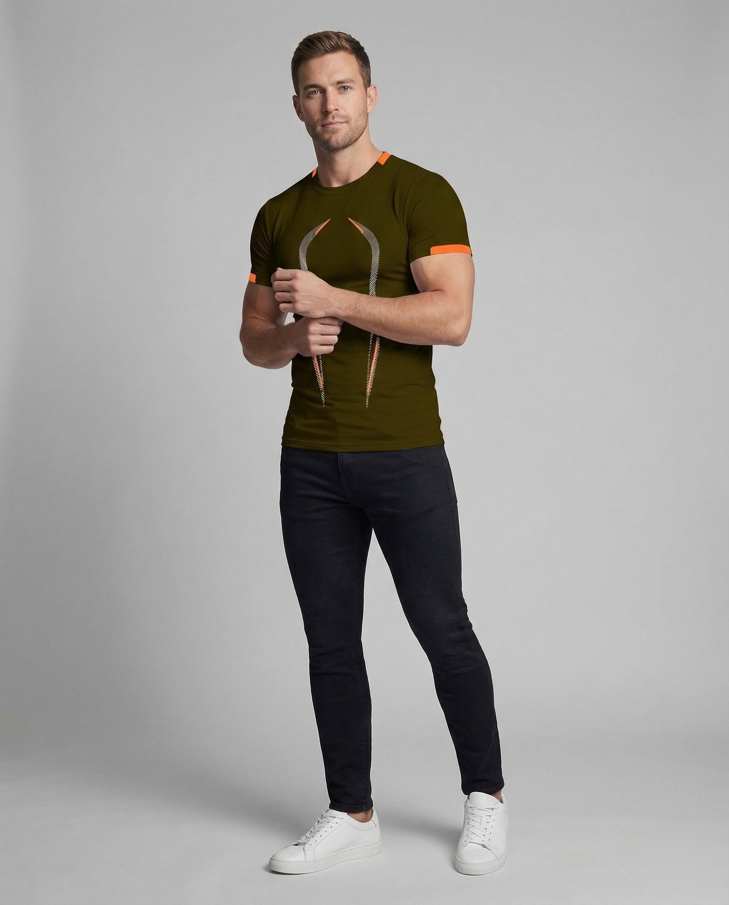 Maglietta Fitness Uomo Tessuto Traspirante Stile Grafico - Brentozzi