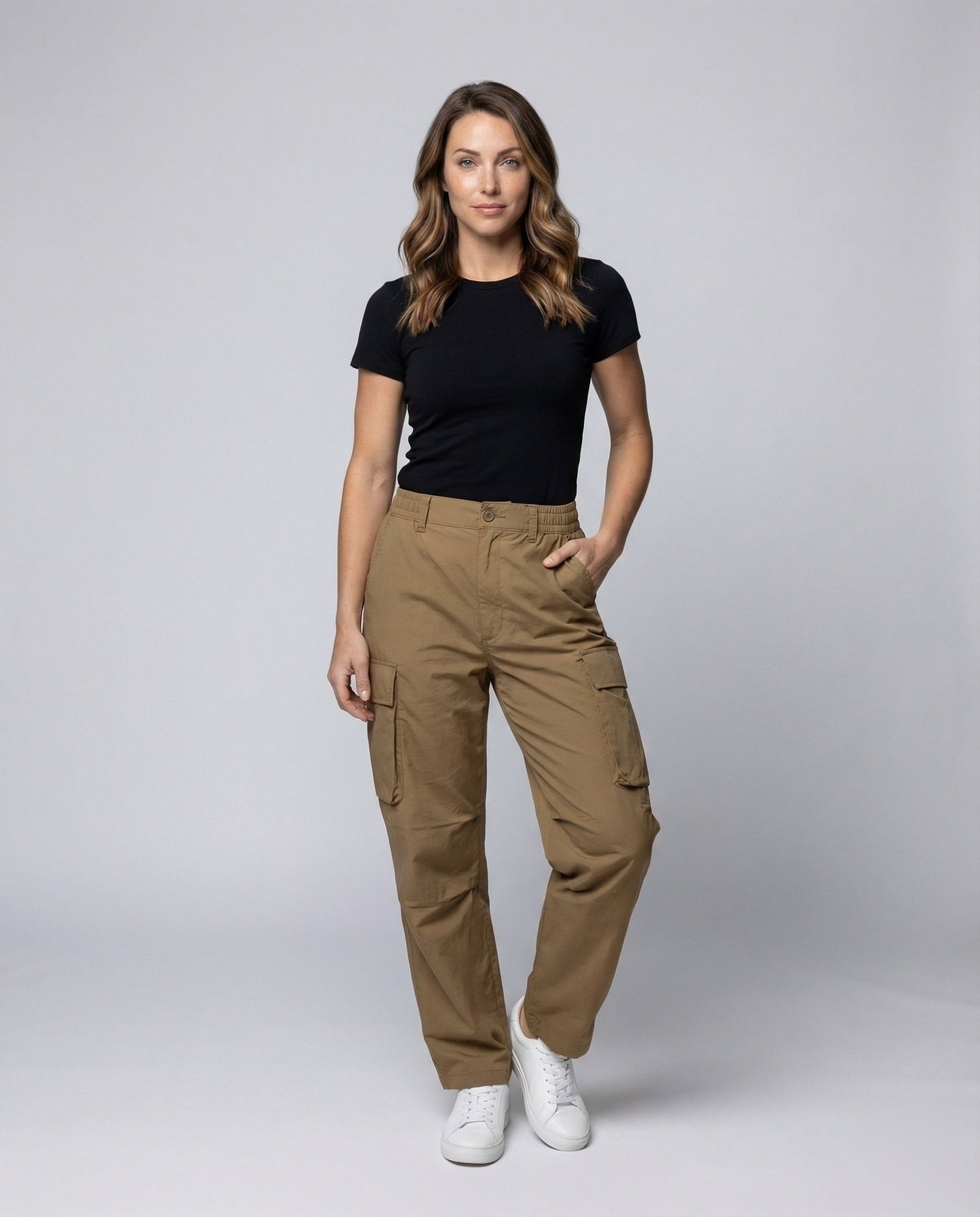 Pantaloni Cargo Palazzo Donna Comodi Ampi - Brentozzi