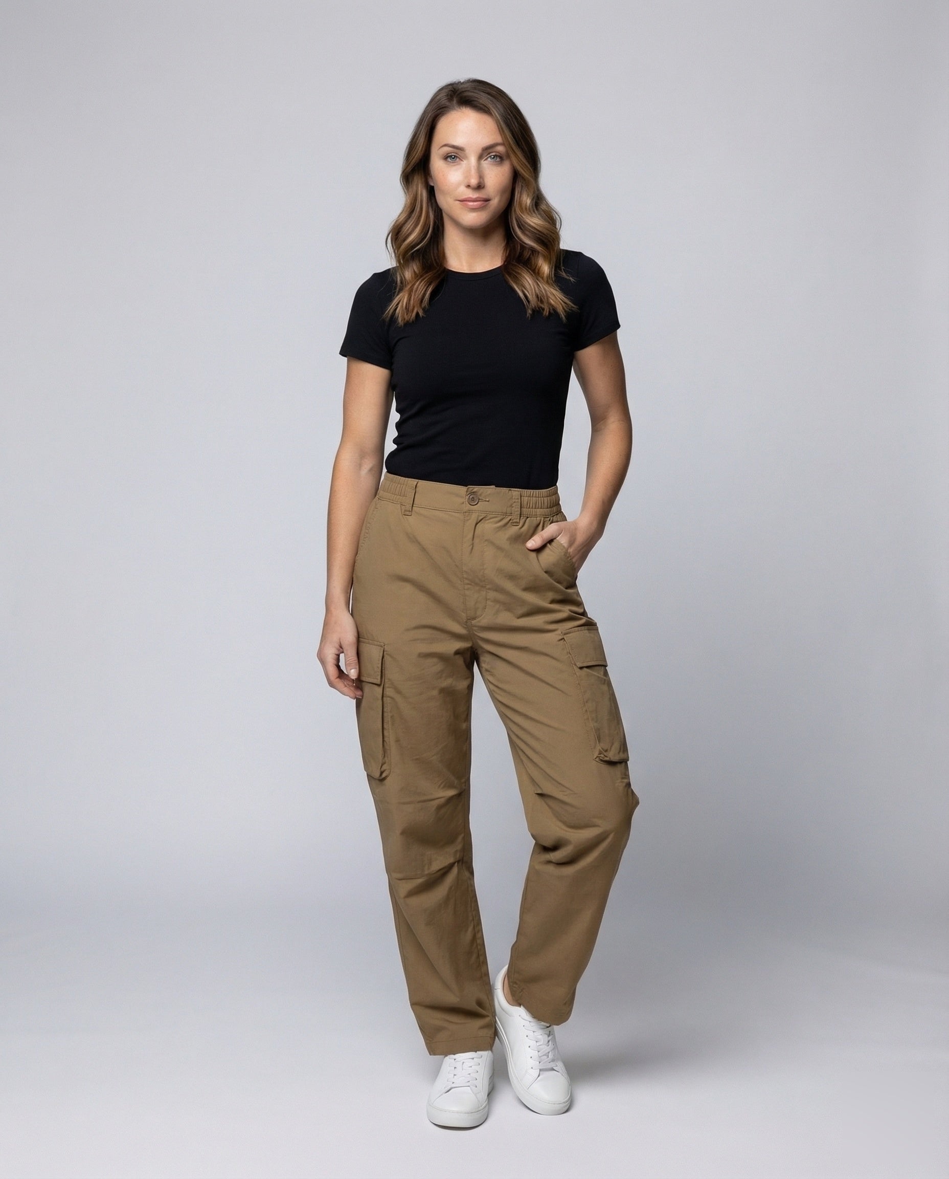 Pantaloni Cargo Palazzo Donna Comodi Ampi - Brentozzi