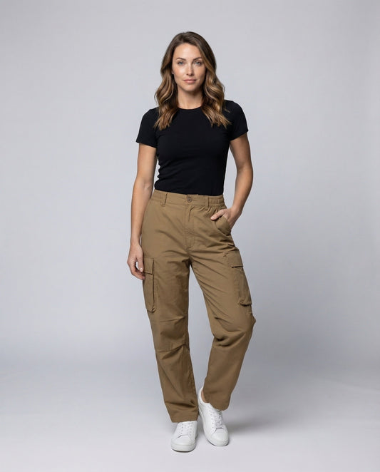Pantaloni Cargo Palazzo Donna Comodi Ampi - Brentozzi
