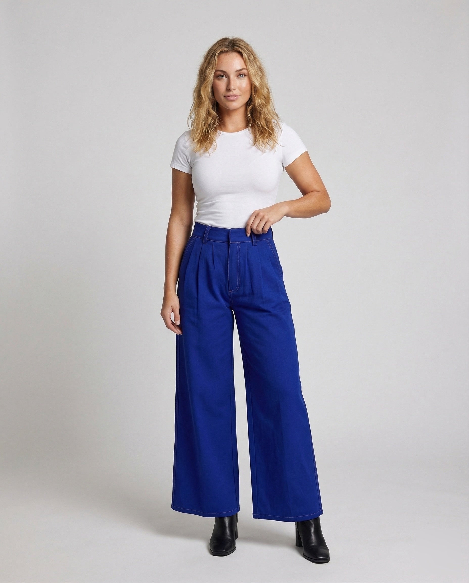 Pantaloni Donna Marlene Vita Alta - Brentozzi