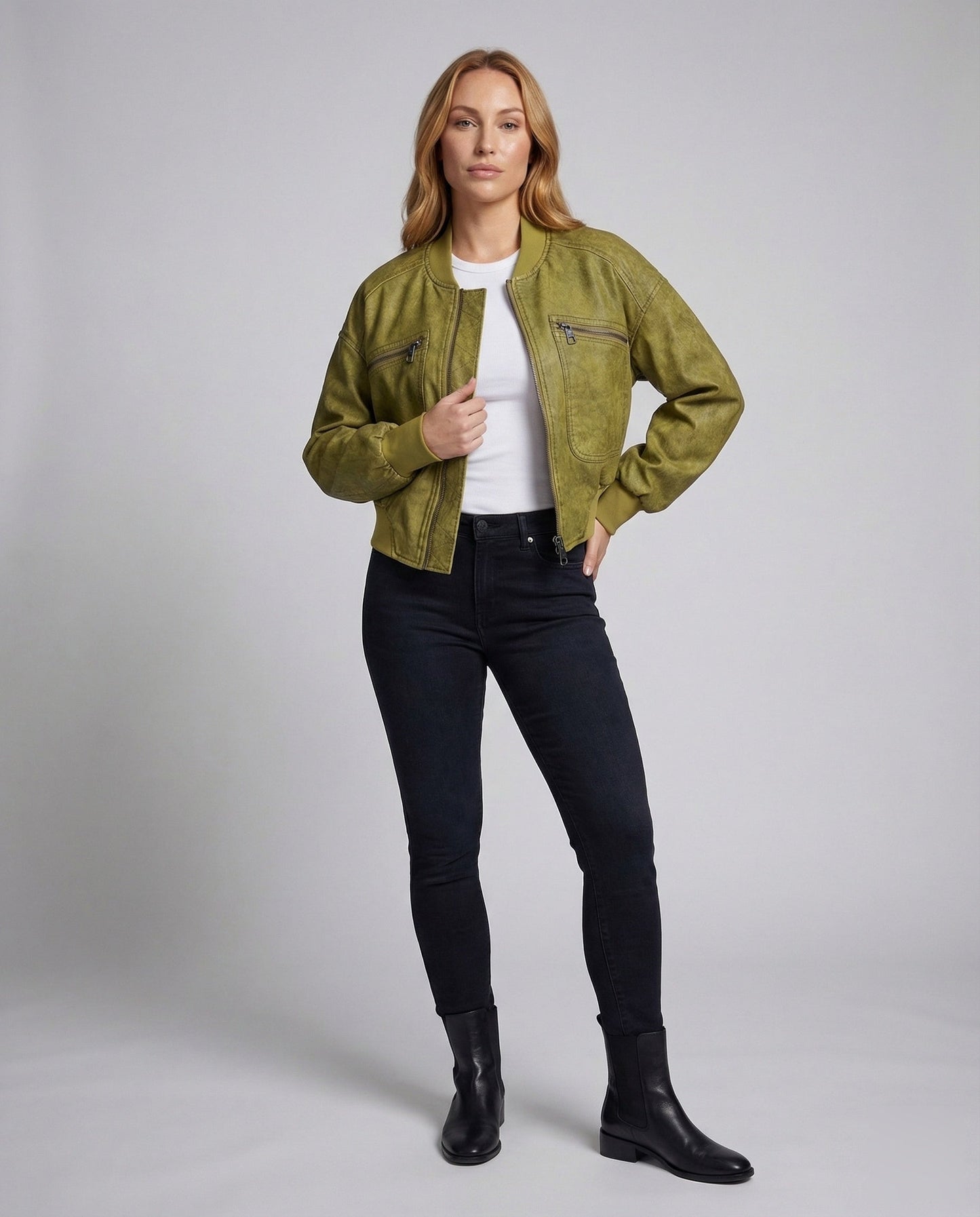 Giacca Bomber Donna in Velluto Corto - Brentozzi