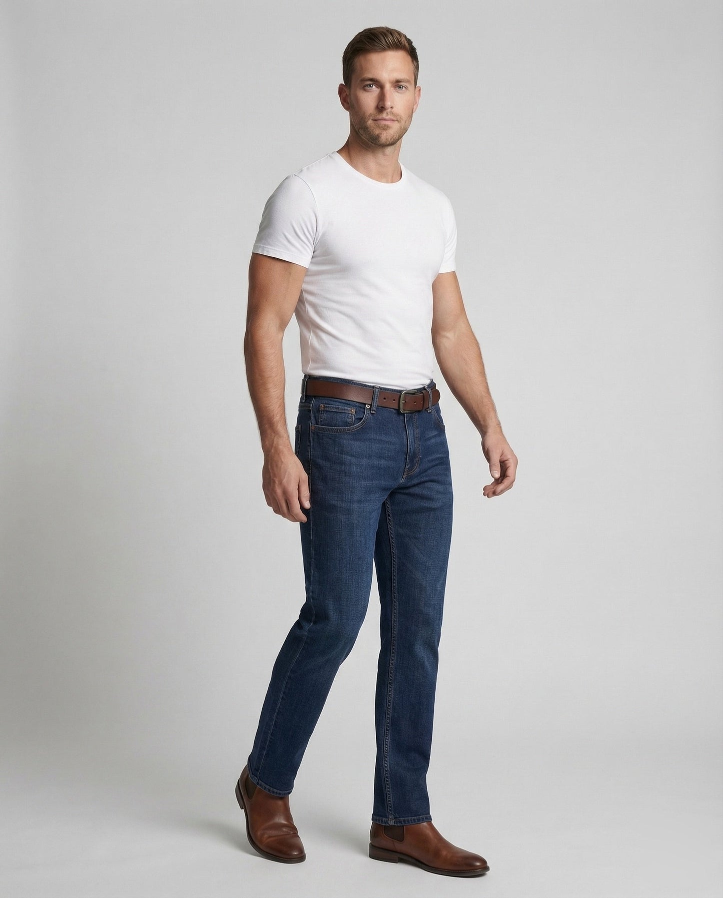 Jeans Uomo Slim in Tessuto Stretch - Brentozzi