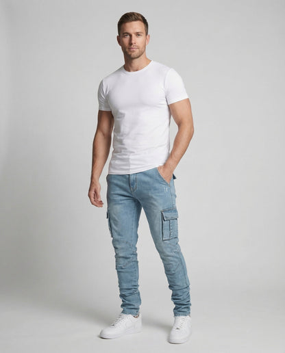 Jeans Cargo Uomo Slim Fit - Brentozzi