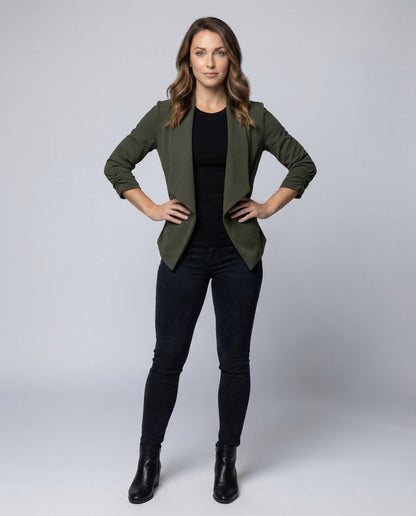 Blazer Donna in Jersey Taglio Cascata - Brentozzi
