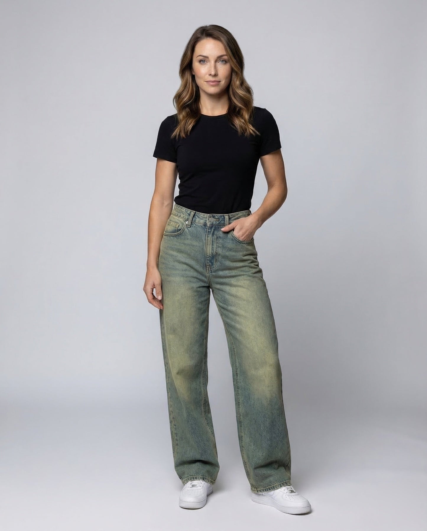 Jeans Baggy Donna Stile Retrò Vestibilità Ampia - Brentozzi
