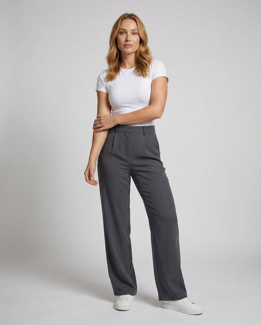 Pantaloni Palazzo Donna Eleganti Vita Alta - Brentozzi