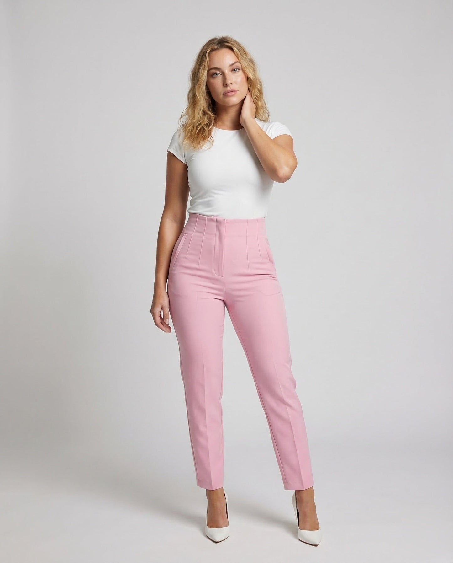 Pantaloni Donna Vita Alta Slim Fit - Brentozzi