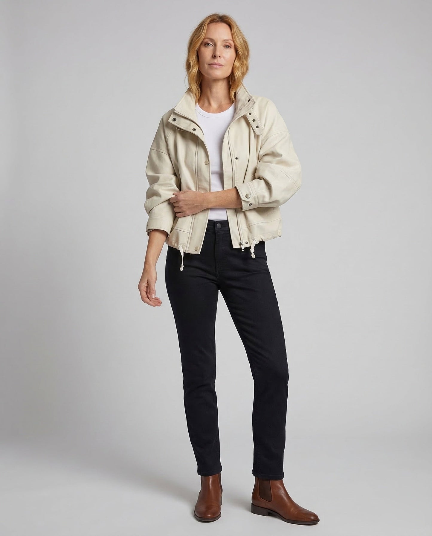 Giacca Donna in Ecopelle Oversize Corto - Brentozzi