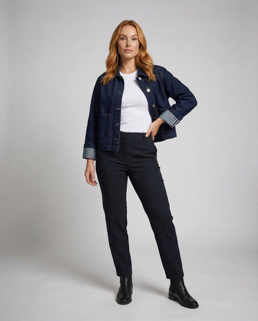 Giacca Jeans Donna Worker Taglio Corto - Brentozzi