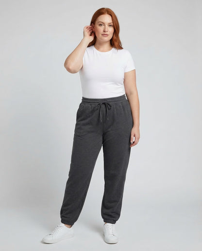 Pantaloni Jogging Donna Vita Elasticizzata Taglio Tapered - Brentozzi