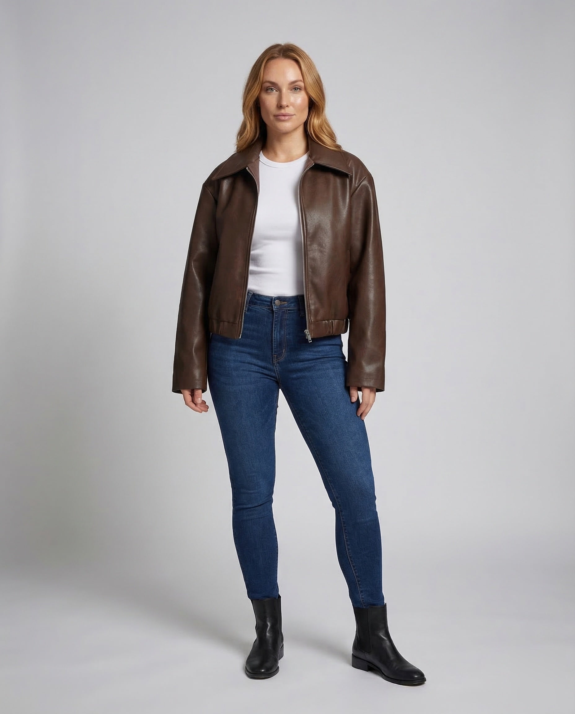 Giacca Donna in Ecopelle Oversize - Brentozzi