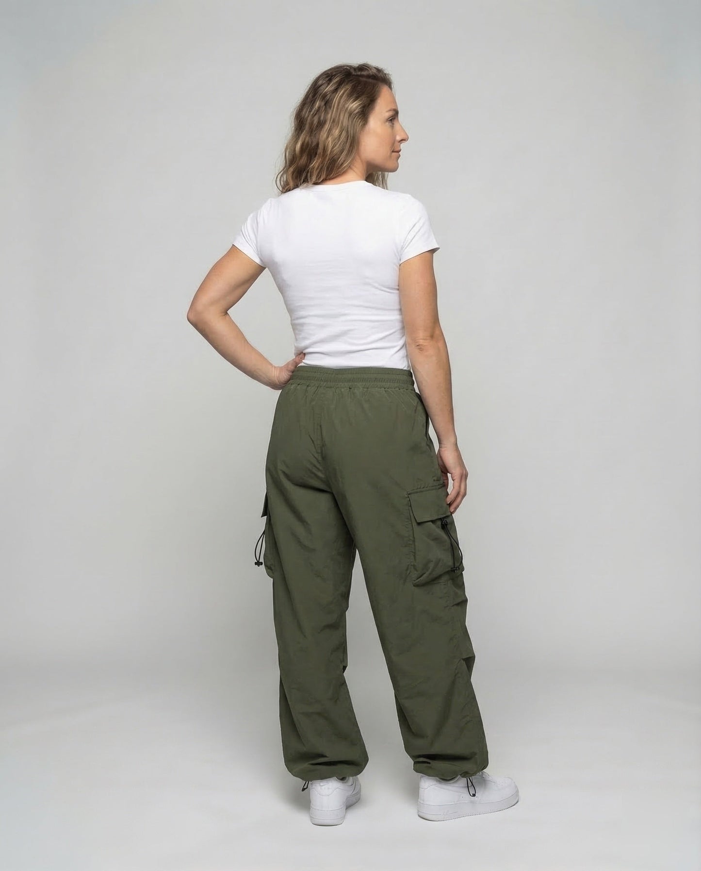 Pantaloni Cargo Donna Leggeri Vestibilità Ampia