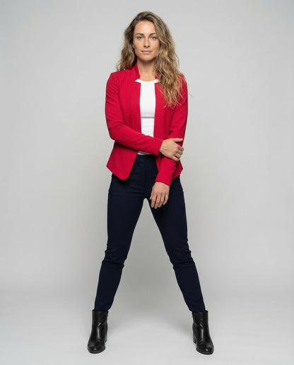 Blazer Donna in Neoprene Stile Minimalista - Brentozzi