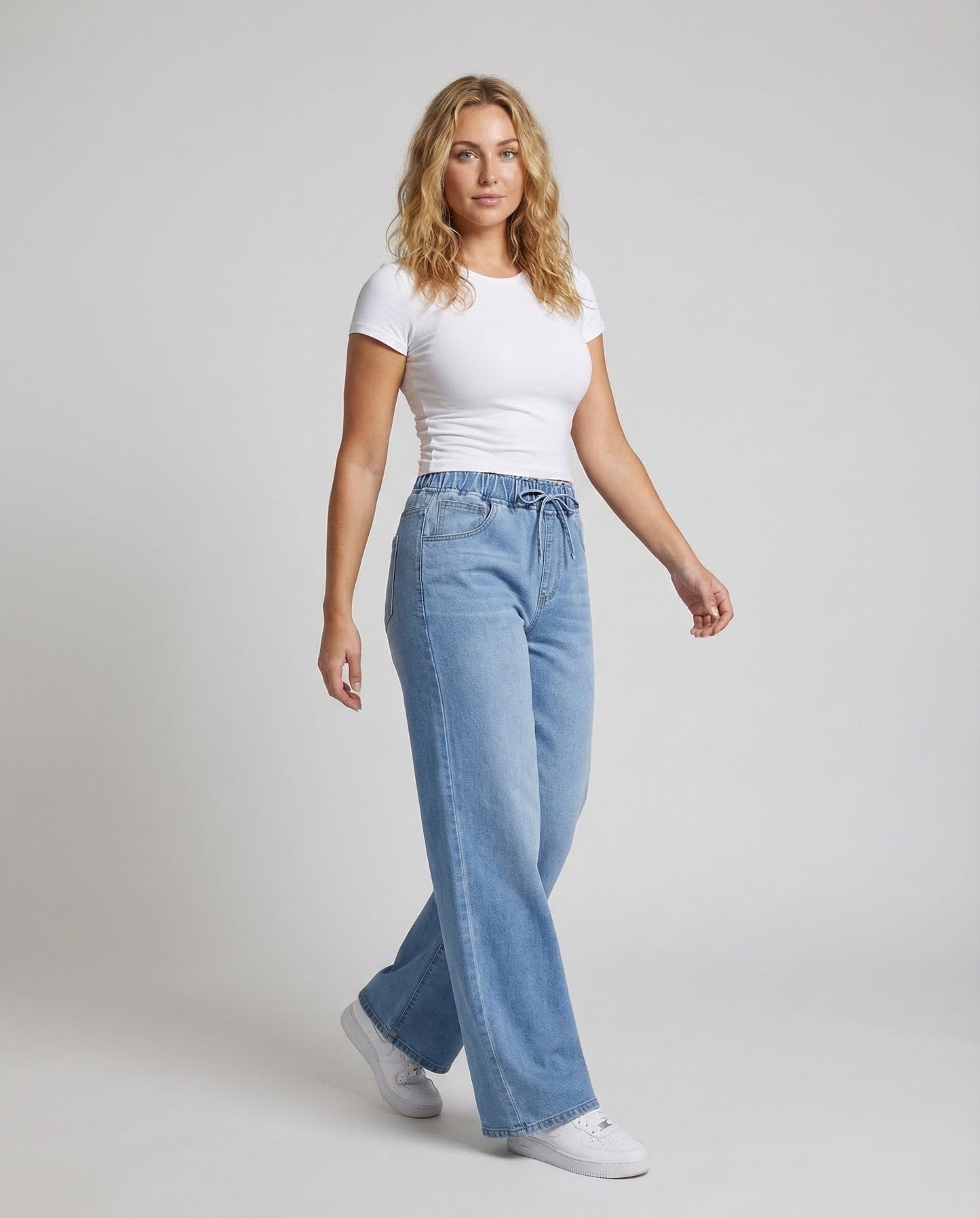 Jeans Donna Vita Alta Paperbag Slim - Brentozzi